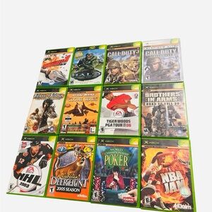Original Xbox Game Lot (12 Games) - Halo, Burnout 3, Call of Duty, NBA Jam